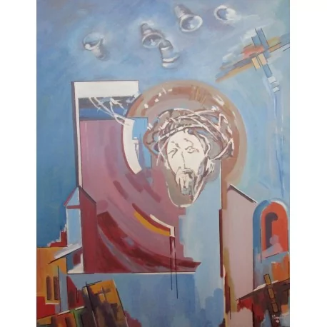 Obraz -Akryl na plátne -Zvony zvonia - Akad. mal. Varuzhan Aghamyan