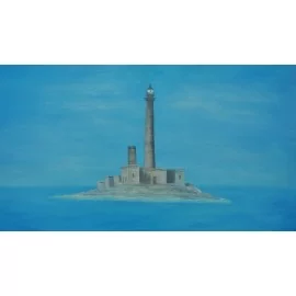 Painting - Oil on canvas - Lighthouse - PhDr. Katarína Semanová