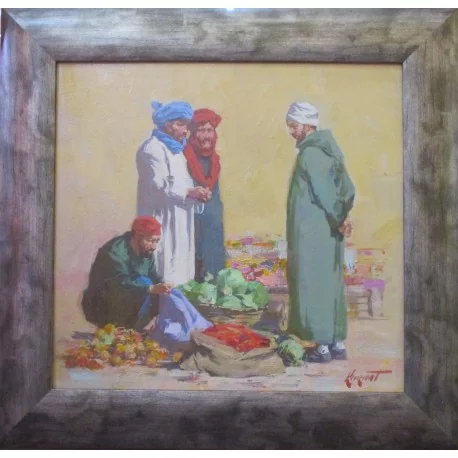 Obraz - Olejomaľba - Scéna Maroko - akad. mal. Timour Karimov
