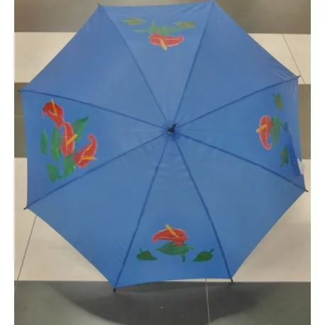 Dáždnik - ručne maľovaný , handmade, modrý