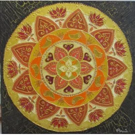 Obraz-Mandala- Hand made by Evelyna