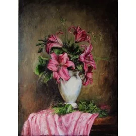Obraz - Olejomaľba - Kvety vo váze, Igor Navrotskyi