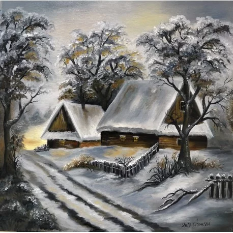 Obraz - Zima v lese
