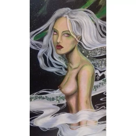 Obraz - Akryl na plátne - Ľadová Freya- V. Kirchnerová