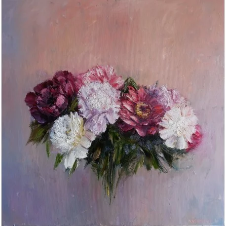 Obraz - Olejomaľba - Kvety bez vázy - Igor Navrotskyi
