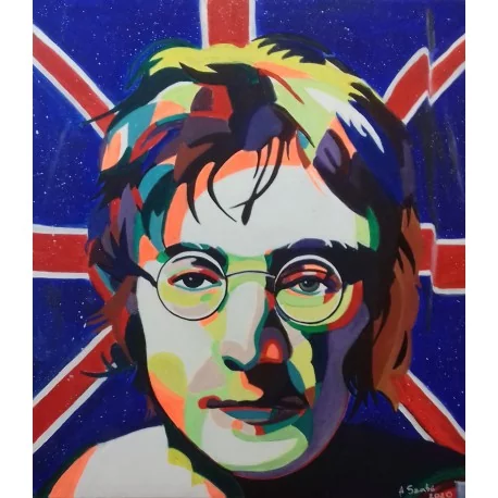 Obraz-olejomaľba-John Lennon- SZABÓ ATTILA