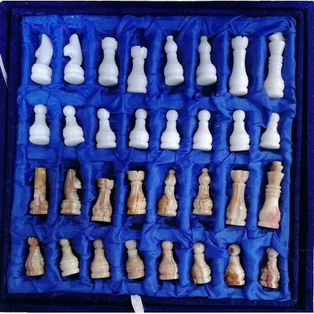 Šach z pravého pakistanského ónyxu
