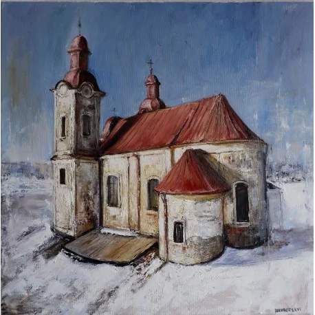 Obraz - Olejomaľba - Kostol sv. Štefana-Kelčae - Igor Navrotskyi