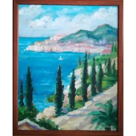 Painting - Oil painting - Dubrovnik I. - Jan Moniš