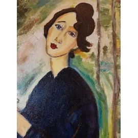Painting - oil - Jane, Amadeo Modigliani - Ing. Lujza Ferková