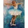 Malá baletka - Ivónia Neveziová,originálny,ručne maľovaný obraz