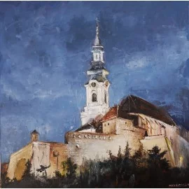 Painting - Oil painting - Nitra Castle - Igor Navrotskyi