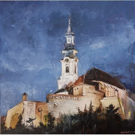 Obraz - Olejomaľba -Nitriansky hrad - Igor Navrotskyi