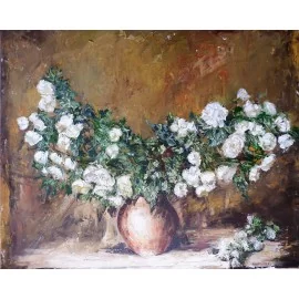 Obraz - Olejomaľba - Kvety v džbáne - Igor Navrotskyi