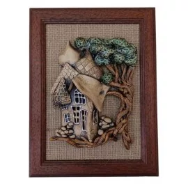 Keramika - Obraz V drevenom ráme - - Mihoková