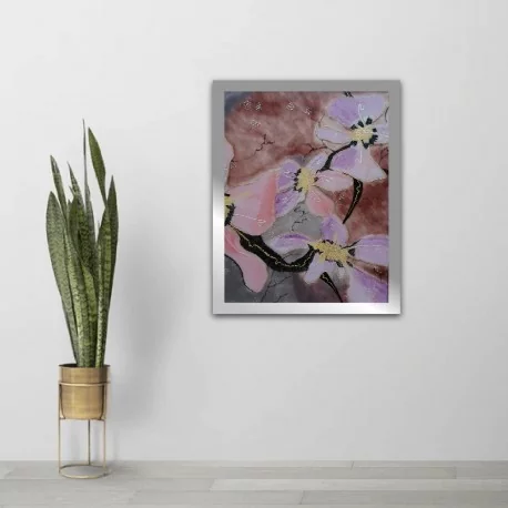 Obraz - Maľba na sklo - Kvety (abstrakt) - Jana Gubová