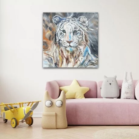 Obraz - Olejomaľba na plátne - Snehový tiger - Gregory Goy