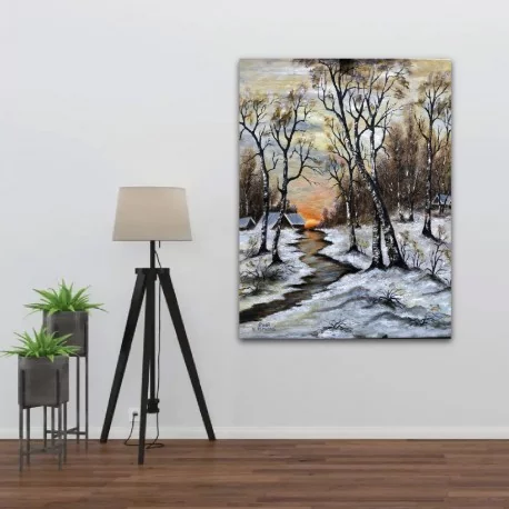 Obraz - Zima v lese