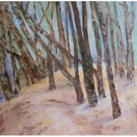 Obraz - akryl na plátne - V lese - Eleonóra Kovalčíková