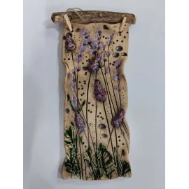 Keramika-Reliéf-Kachlica-kvety č.2- Mihoková