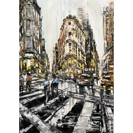 Painting - Oil on canvas - Sunny City 2 - Gregory Goy