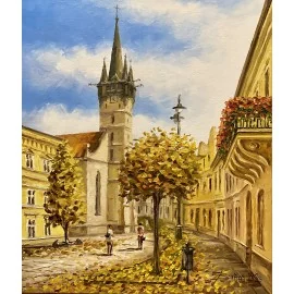 Painting - Acrylic on canvas - Co-cathedral Prešov - Baňas Matúš