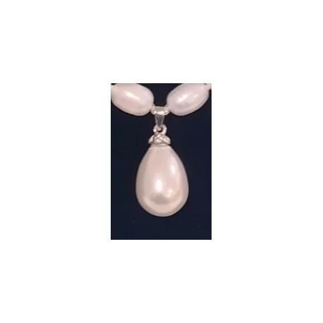 Náhrdelník a náušnice, shell perla