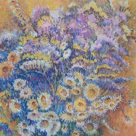 Poľné kvety 1- Akad. mal. Varuzhan Aghamyan, originálny, ručne maľovaný obraz