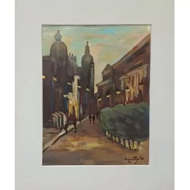 Košice 2- akad. mal. Varuzhan Aghamyan, originálny, ručne maľovaný obraz