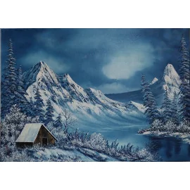 Zima XX. - Lupčo Ján, originálny, ručne maľovaný obraz