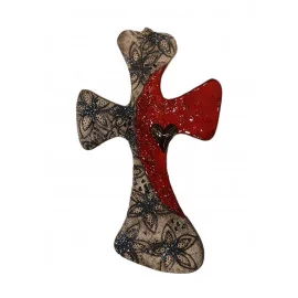 Keramika - Keramický kríž veľký č2. - Mihoková