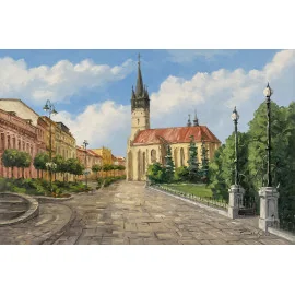Painting - Acrylic on canvas - Co-cathedral Prešov - Baňas Matúš