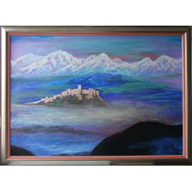Spiš s Tatrami - Mgr. art. Kamil Jurašek, originálny, ručne maľovany obraz