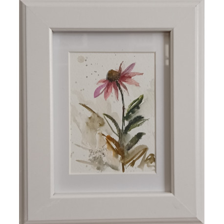 Echinacea- Mária Lenárdová, originálny, ručne maľovaný obraz