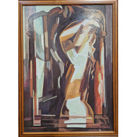 Žena pred zrkadlom - Akad. mal. Varuzhan Aghamyan, originálny, ručne maľovaný obraz