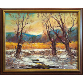 Sigord zima - Vladimír Semančík - originálny, ručne maľovany obraz