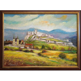 Spišský hrad - Vladimír Semančík - originálny, ručne maľovany obraz