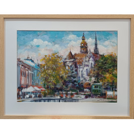 Košice 1- Zuzana Lukáčová,originálny,ručne maľovaný obraz