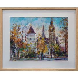 Košice 2- Zuzana Lukáčová,originálny,ručne maľovaný obraz