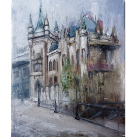 Košice - Akad. mal. Igor Navrotskyi, originálny, ručne maľovaný obraz