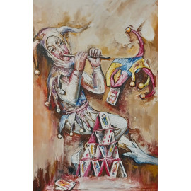 Joker - Akad. mal. Igor Navrotskyi, originálny, ručne maľovaný obraz