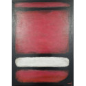 Mark Rothko, maxi (bordo-čierno biela) - Ing. Lujza Ferková, originálny, ručne maľovaný obraz