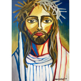 Kristus- Mgr. Lenka Harvaníková,originálny, ručne maľovaný obraz