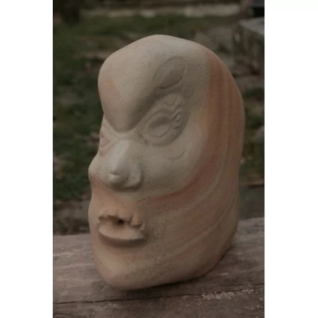 Orginálna Kamenná socha - Tvár
