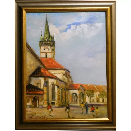 Obraz - Olejomaľba - Prešov, zadný portál - Vladimír Semančík