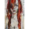Portrét dievčaťa s červenými vlasmi - Mgr.Art Kamil Kozub