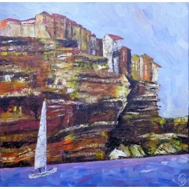 Painting - Oil painting - Cliff - Mgr. Viliam Švirk