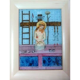 Painting - Painting on glass - Painful Christ - Mgr.Art.Martina Hricová