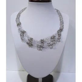 Šperky-Postriebrený drôt- Korálky - Hand made by Evelynpa