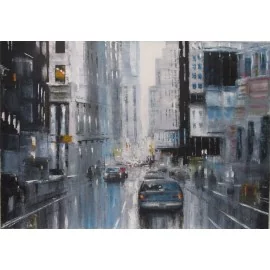 Painting - Oil Painting- Night City - Gregory Goy